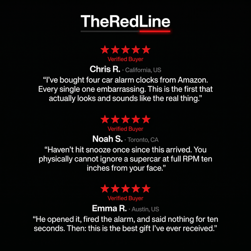 The Redline Alarm Clock